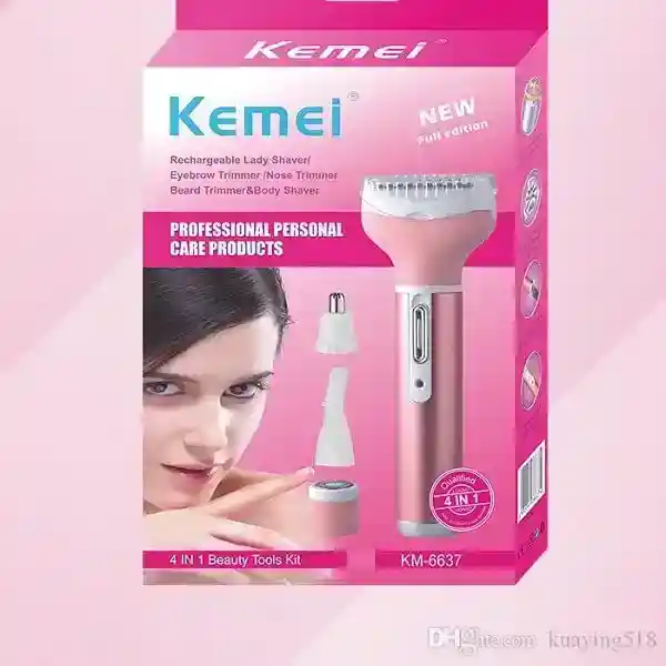 Kemei km -6637 Electric rechargeable trimmer(for women)