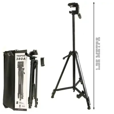 Tripod 380A For Camera stand With phone Holder